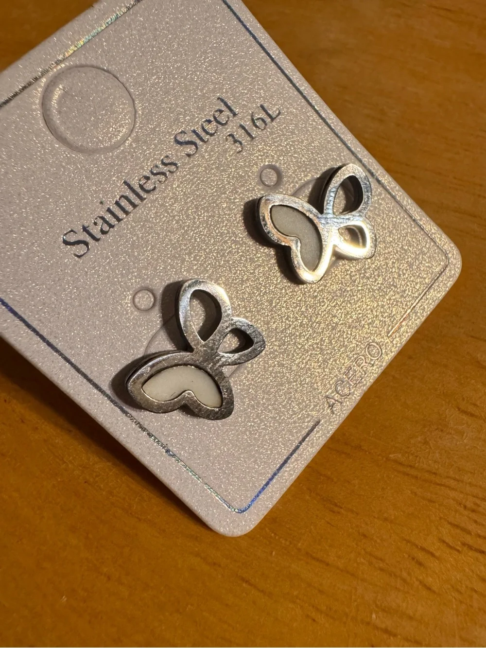 Stainless Steel Butterfly Earrings